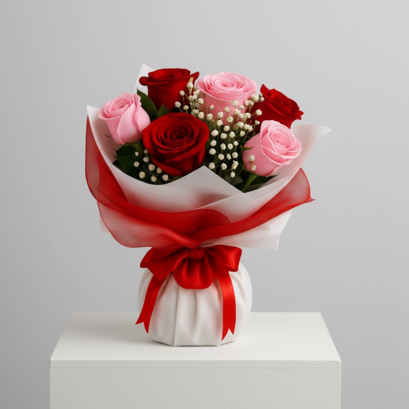 7 Lovely kisses - Red and Pink